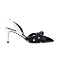 2019 High Heel Stiletto Women's Pumps black genuine leather x19-c043c Ladies women custom Wedding Bride Heels Shoes